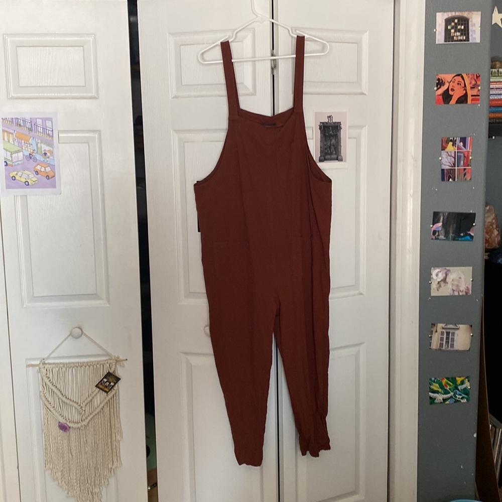 Dark Orange Overalls